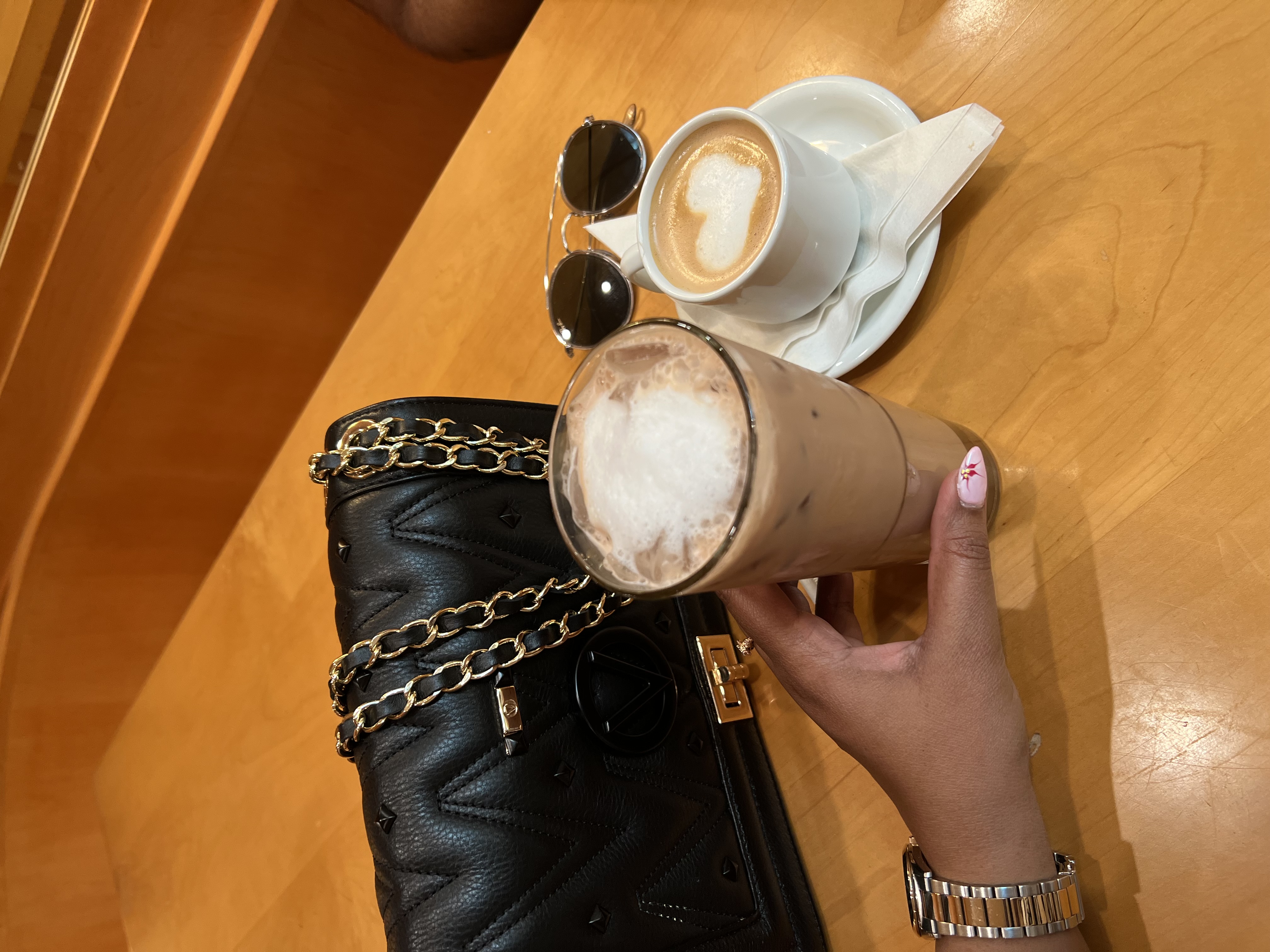 Coffee at a café