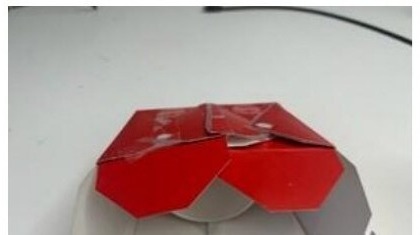 To-Go Box physical prototype — open, angled view